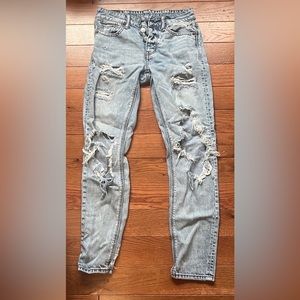 American Eagle Ripped Mom Jeans
